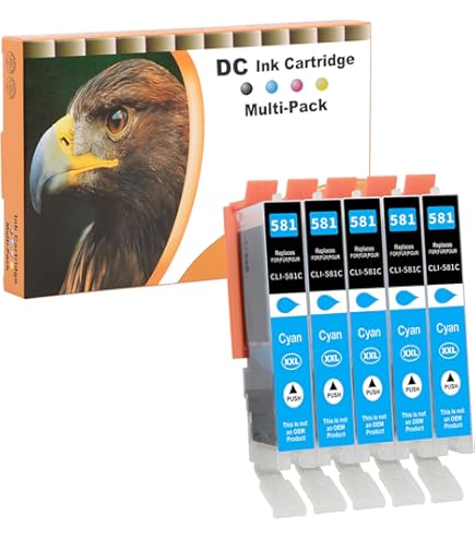 Cartucce PGI-580 CLI-581 Cartucce Stampanti Compatibili Canon PGI-580 E CLI-581 - Per Stampanti PIXMA TR7550, TR8550, TS6 E Altre Cartucce Per TR8550 - Foto 10