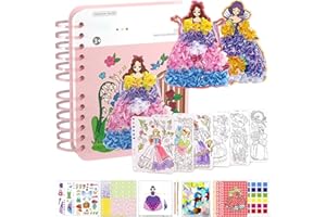 BLOOOK Pintura a mano para niños patrón de tela Poke Art Diy Toys DIY Poke Painting Fabric Rrt Frenzy, creación de moda para colorear, empleo creativo y regalo para años niños niñas