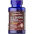 Puritan's Pride All in One Omega 3, 5, 6, 7 and 9 with Vitamin D3, 60 Count(Pack of 1)