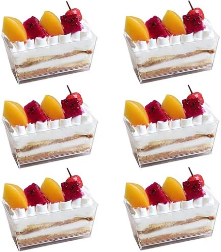 set de 50 pièces à usage unique Mini gobelet à dessert PARTY Vaisselle set de 50 pièces à usage unique Mini gobelet à dessert PARTY Vaisselle