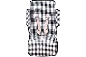 JYOKO Kids Colchoneta para Silla de Paseo Compatible con Maclaren Quest, Techno, Triumph, XT, 100% Algodón (Vichy)