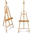 Artina Painting Easel Barcelona – Flexible Adjustable Easel with Tripod Legs - 100% Beechwood – Artists Easel for Adults (Beech)