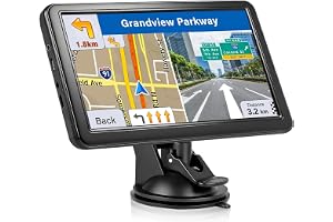NEWFUN Navigationsenheter för bil, GPS LKW Navigationsenheter, 2025 Europa-kartor, 7 tums navigering för bil, gratis kartuppdatering, med POI hastighetsvarning, röststyrning