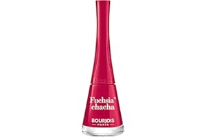 BOURJOIS - Vernis À Ongles 1 Seconde 11 Fuchsia'Chacha - Séchage Rapide En 50 Secondes - Pinceau Panoramique Anti Débordement - Application Facile - Couleur Intense - 9 ml