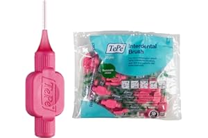 TEPE Brossettes Interdentaires, Originales, Rose 0.4mm/ISO 0, 8pcs, élimine la plaque dentaire, nettoyage efficace entre les dents, pour espaces très serrés