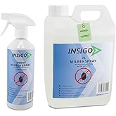 Insigo Milbenspray 2L + 500ml | Milbenspray gegen Krätze | Milbenspray für Matratzen | Milben Spray für Innen & Aussen, Wasse