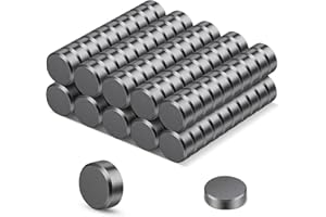 Wukong 12×5mm Imanes Nevera Imanes Ferrita, 100 Piezas Imanes Pizarra Magnetica Imanes Pequeños, Magnets Imán Potentes para Oficinas, Tablones de Anuncios y Escuelas