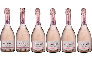 J.P. CHENET JP Chenet So Free - Alcohol free Sparkling Rosé Wine - Pinot Noir - No added flavours, authentic taste - Origin : France (6 x 0.75 L)