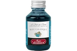 Jacques Herbin 17014T - Tintero 100ml - Plumas estilográficas, rollerball - Bleu Calanque