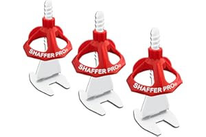 Tile Levelling System spacers 1 mm | 200 Clips + 100 Reusable twisters | 3 – 22 mm Tile Thick | SHAFFER PRO | tiling Tools | Tile Laying aid for Floor Tiles/Wall Tiles Installation | Tiling kit