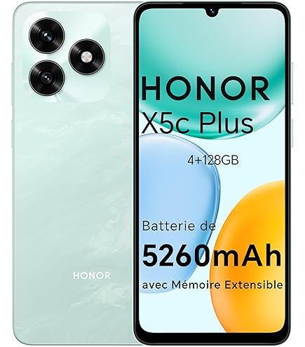 HONOR X6b 4G Smartphone 4GB 128GB, Cámara de 50MP, 5200mAh Batería, 6