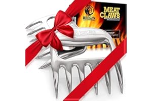 Mountain Grillers Meat Claws Fleischzerkleinerer für BBQ – perfekt zerkleinertes Fleisch, Fleischkrallen, die Sie brauchen – Beste Pulled Pork Shredder Claw x 2 für Barbecue Smoker Grill (Edelstahl)