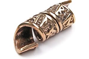 Drachensilber Bartschmuck Runen Bartperle Bronze Haarschmuck Haarperle Schmuck Perle