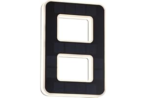 Paulmann 79849 LED solarny nr domu 8 IP44 ciepłobiały wym. akum. w kompl. opr.solarna 1x0,2 W czarna lampa solarna tw. szt.światło solarne 3000 K