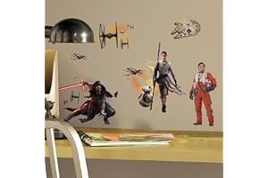 RoomMates Pegatinas de Pared Star Wars elenco Episodio VII