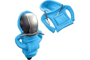 YEJAHY Cuffia con pomello del cambio, copertura del pomello del cambio, con cappuccio, decorazione della leva del cambio, per auto (blu)