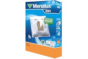 Menalux 2001 - Pack de 5 bolsas sintéticas y 1 filtro para aspiradoras Bosch Arriva, Siemens y Ufesa AS y Mousy