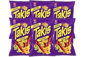 MEXICAN MAMA Takis Fuego 420g (Pack of 6 x 70g Each) Mexican Import