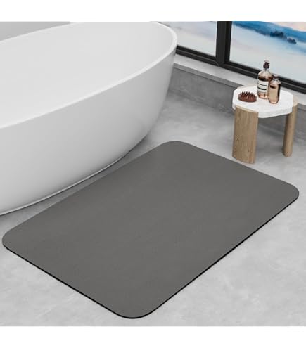 Tapis Diatomite Salle De Bain Lot De 2 Sous-Verres Rectangulaires