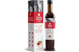 ‎CHAGA HEALTH Chaga Health Chaga Pilz Elixier mit Hagebutte, Apfel, Kräutern & Vitamin C - Trinkfertiges Flüssiges Heilpilze Extrakt und Mushroom Superfood aus Nordeuropa. Ideal für Chaga Tee (500ml)