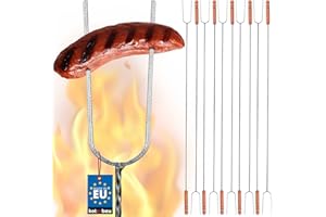 ‎KOTARBAU KOTARBAU® 10er Set Grillspieß 120 cm Barbecuespieß zum Grillen Lagerfeuer