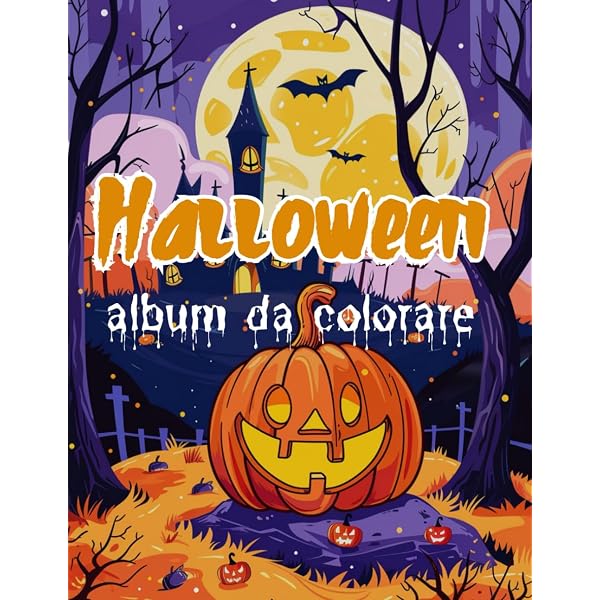 Halloween libro da colorare per adulti