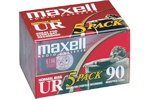 Maxell 108562 Kassettband, 5 stycken