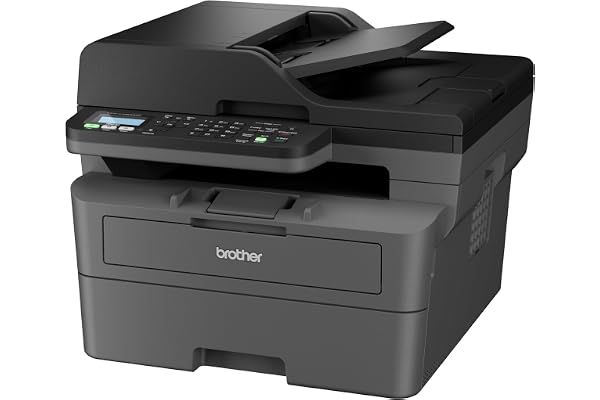 Brother MFC-L2800DW | Imprimante Multifonction 4 en 1 (Impression/Scan/Copie/Fax) Laser | Impression en Noir Uniquement | WiFi/Ethernet | Recto-Verso | Eligible à l'abonnement d'encre EcoPro.
