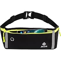 Ceinture de course, sac banane de course étanche pour course à