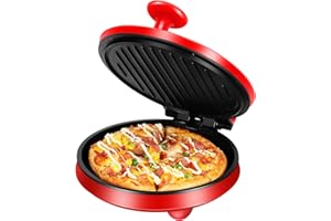 SOKANY Four A Pizza Electrique 220 ℃,Four Pizza Puissance 1000w,Pizza Party Pour 2-3 Personnes,Sortez Et Jouez Aux Fours à Pizza Faciles à Transporter.Rouge-08013