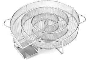 ‎KINGSAID KingSaid Rund Rauchgenerator Edelstahl Räucherschnecke Kaltrauchgenerator Kaltraucherzeuger Kaltrauch Smoker für Grill und Räucherofen