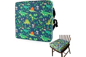 MHwan Sitzerhöhung Stuhl Kind, Wasserdichtes atmungsaktives Sitzerhöhung Kinder, bequem und unverformbar für langes Sitzen, doppelschichtige Anti-Rutsch-Sicherheitsschnalle