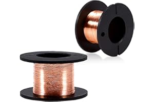 KUULEYN Cavi Multiconduttori, Filo Rame Smaltato Enameled Copper Wire, 5pcs Diameter 0.1mm Length 12m Elevata Conducibilità Elettrica Enamelled Repair Wire for precision motherboard