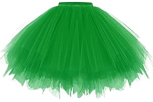 Gardenwed Tutu Damenrock Tüllrock Reifrock 50S Kurz Ballet Tanzkleid tütü Unterrock Rockabilly Petticoat für Karneval Partykleid