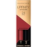 Max Factor LipFinity Lip Colour Lipstick, Shade 108 Frivolous - Step 1: 2ml Step 2: 0.1oz