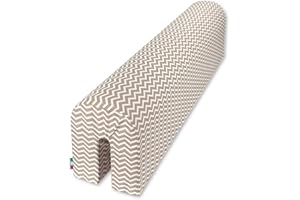 Babysanity Paracolpi Lettino Neonato (70 Cm, ZigZag Beige)
