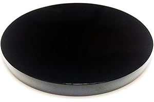 Polar Jade Black Obsidian Scrying Mirror (80 mm /3.1")