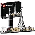 LEGO Architecture Parigi Set con Torre Eiffel e Museo del Louvre da Costruire, Kit Modellismo per Adulti con Monumenti, Set d