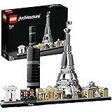 LEGO Architecture Parigi Set con Torre Eiffel e Museo del Louvre da Costruire, Kit Modellismo per Adulti con Monumenti, Set d