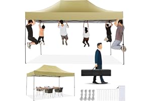 COBIZI Gazebo Pieghevole 3 x 4.5m, Impermeabile, Stabile 3,0, Per Esterni, Pieghevole, Gazebo 3 x 4.5, Tenda Pieghevole Per Feste, Protezione UV 50+ (Telaio Ispessito)
