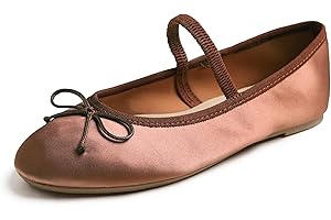 Feversole Women's Mary Jane Fashion，Femmes élégantes Chaussures décontractées Ballerines Fond Mou Confortable Marche Quotidienne Velours Mary Jane Chaussures de Mode