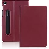 Fyy Case for Samsung Galaxy Tab S5e T720/T725 10.5 2019, Genuine Leather Handcrafted Folio Case Cover with [Auto Sleep-Wake F