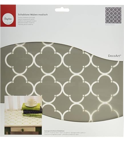 Stencil Deco Damasco 040 - 20x30 Cm, Per Decorazione, Pittura E Fai Da Te, Riutilizzabile - Foto 5