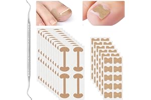Wjelet 2 Types Ingrown Toenail Treatment Patch with Ingrown Toenail Tool for Toenail Care Protect Toe Nail