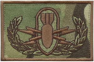2AFTER1 Multicam EOD Explosive Ordnance Disposal Bomb Squad Army Fastener Patch
