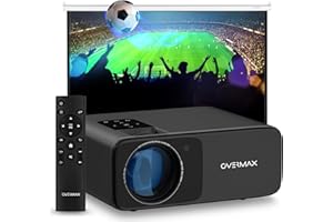 Overmax Multipic 4.2 Full HD 1080p projektor LED 200", 4500 lumenów, system 4-soczewkowy, WiFi 2.4 5G BT HDMI, USB głośnik 360°, rotacja obrazu, przeżyj EURO 2024 i wieczory kina domowego w