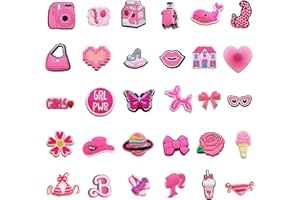 ATBUSS 30 Pieces Cute Shoe Decorations, Holzboden Schuhe, Loch Schuhe weichen Gummi Schuhschnallen, DIY kreative Schuhdekorationen, abnehmbare Schuhzubehör.