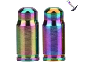 VGEBY1 2pcs Bouchon de Valve Presta Titane, Bouchon de Valve en Alliage de Gaz Allié pour Vélo de Route pour Tube de Buse de Gaz(coloré)