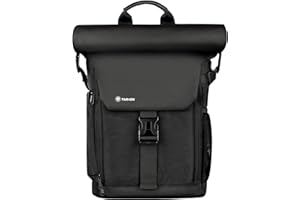 TARION Kamerarucksack Wasserdicht Fotorucksack Kameratasche DSLR Rucksack mit 15,6 Zoll Laptophülle und Regenschutzhülle(SP-01-Schwarz)