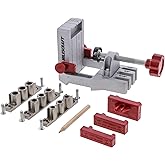 Milescraft 1334 Joint Master Kendinden Sıkmalı Al&uuml;minyum D&uuml;bel Jig, 6mm 8mm 10mm D&uuml;bel Pimleri İ&ccedil;in
